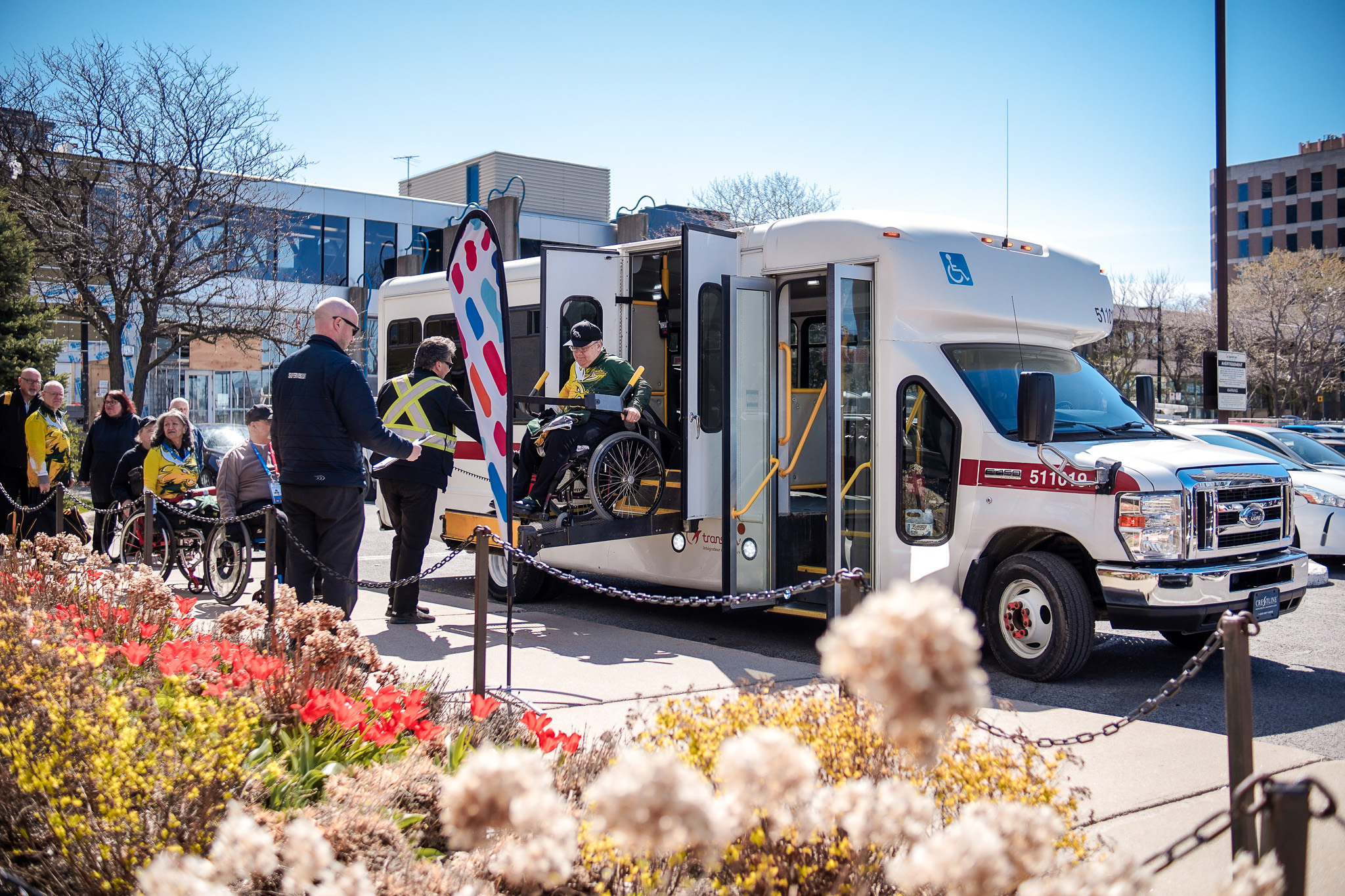 Minibus de transport adapté